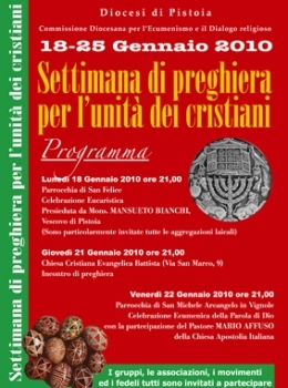 Settimana di preghiera per l'unita dei cristiani